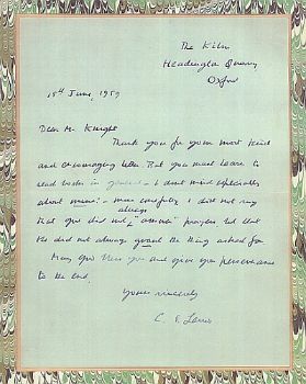 Lewis' Letter